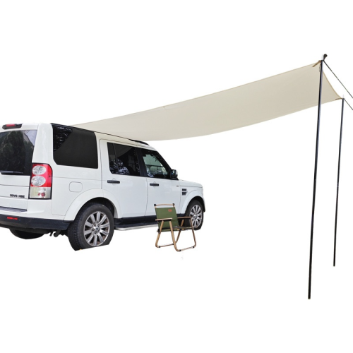 Car side canopy, roof tent, outdoor camping sunshade, camping with rear canopy, black rubber sunshade, rain shelter