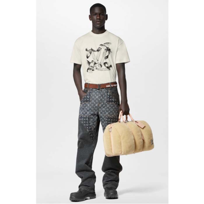 Louis Vuitton Unisex LV Initials 40 MM Reversible Belt Tan Brown Epi XL Cowhide Leather