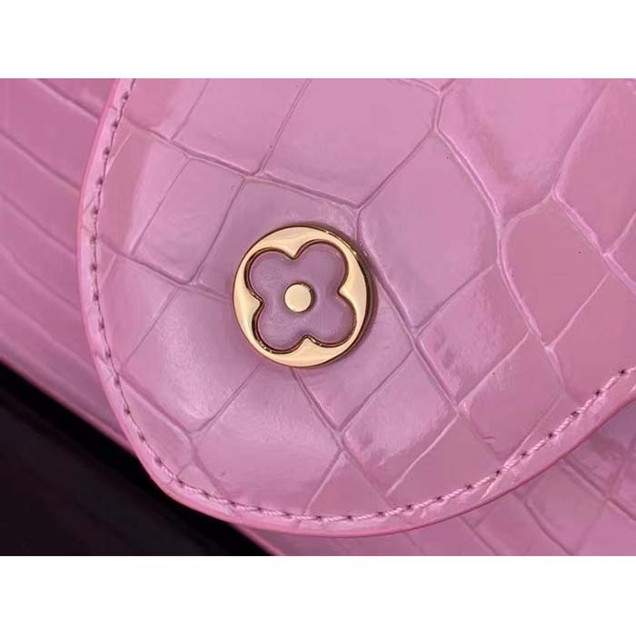 Louis Vuitton LV Women Capucines BB Handbag Pink Crocodilien Brillant Savoir Faire