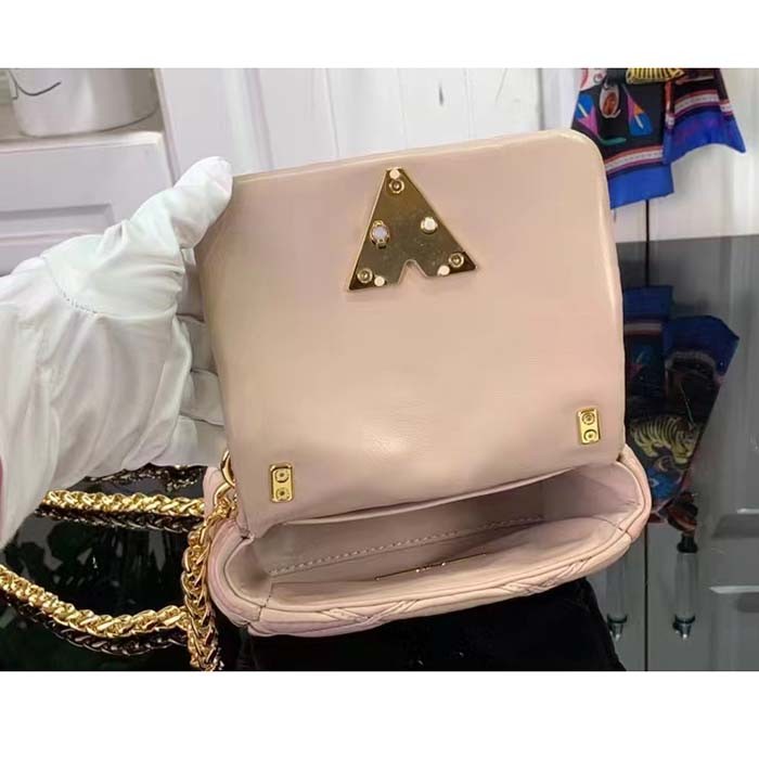 Louis Vuitton LV Women Pico GO-14 Pink Lamb Leather Lambskin Cowhide Leather