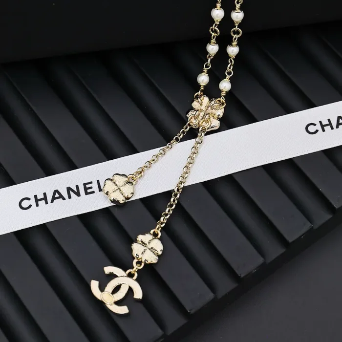 Chanel Women Pendant Necklace Metal Glass Pearls Resin Strass ABF533