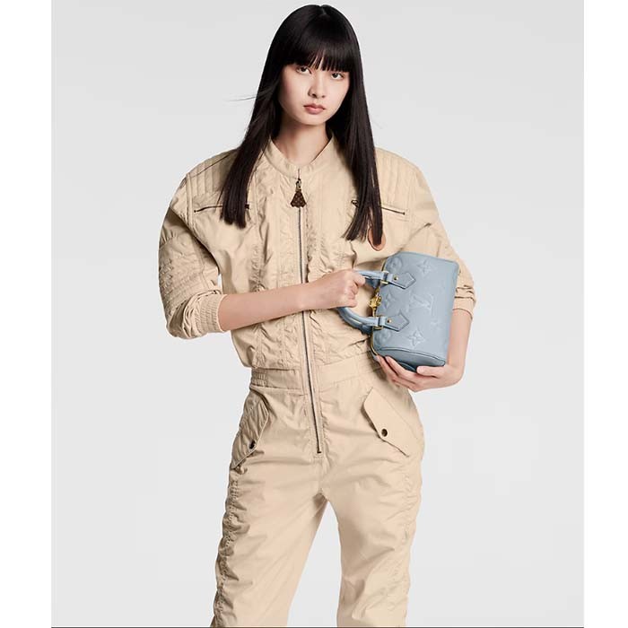 Louis Vuitton Women LV Speedy Bandoulière 20 Blue Cowhide Leather M46484