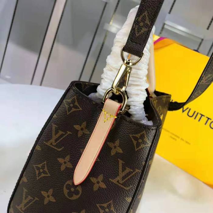 Louis Vuitton LV Women Montaigne MM in Iconic Monogram Canvas-Brown