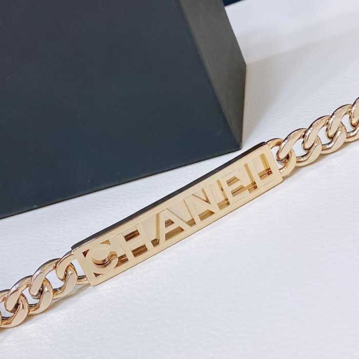 Chanel Women CC Chain Belt Metal Gold Ruthenium