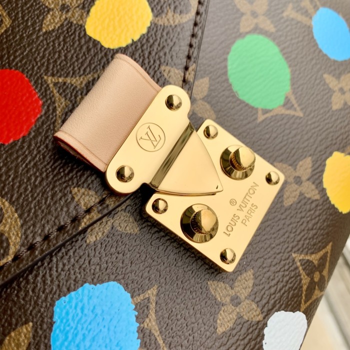 Louis Vuitton Women LV x YK Pochette Métis​ Monogram Coated Canvas 3D Painted Dots