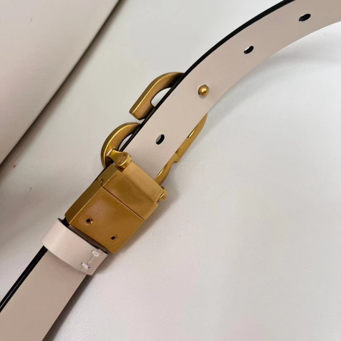 Dior CD Unisex 30 Montaigne Reversible Belt Black Latte Smooth Calfskin 20 MM Width