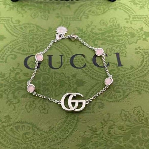 Gucci Women Double G Mother of Pearl Bracelet