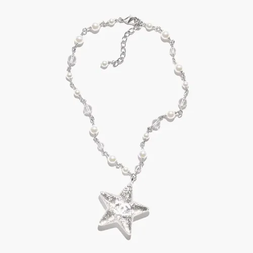 Chanel Women Necklace Metal Resin Glass Pearls ABF128