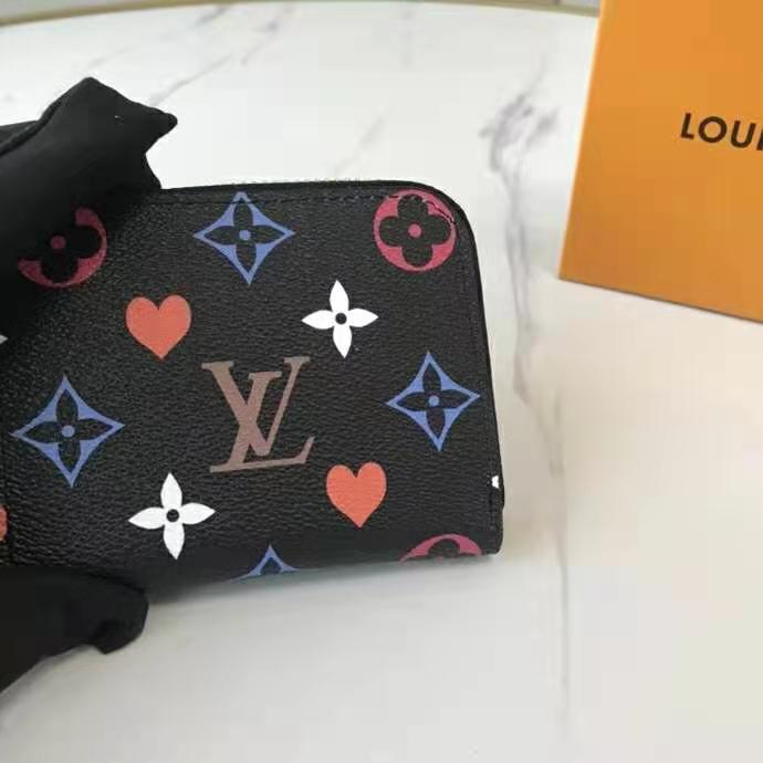 Louis Vuitton LV Women Game On Zippy Coin Purse Monogram Canvas-Black