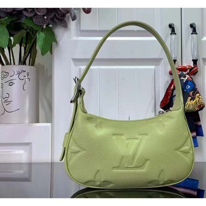 Louis Vuitton LV Women Mini Moon Green Monogram Empreinte Embossed Supple Grained Cowhide Leather