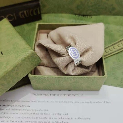 Gucci Unisex Interlocking G Enamel Ring