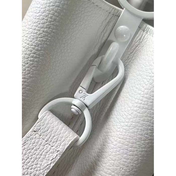 Louis Vuitton Women LV Capucines East-West Mini Optic White Calfskin M23956