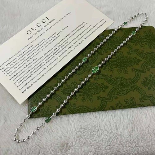 Gucci Women Interlocking G Boule Chain Necklace