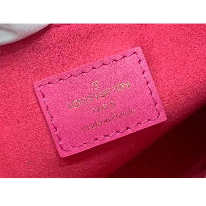 Louis Vuitton LV Women Lexington Pouch Rose Pink Monogram-Embossed Calf Leather