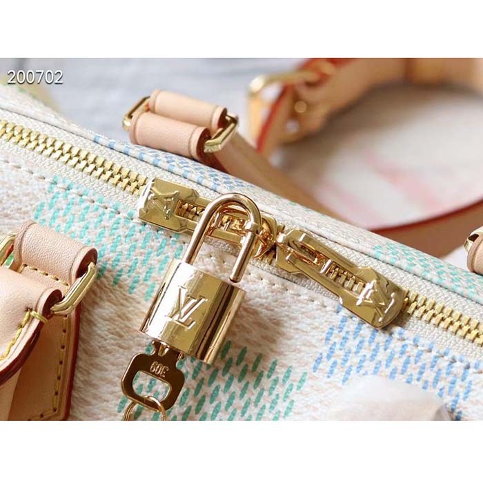 Louis Vuitton Women LV Speedy Bandoulière 20 Pistachio Damier Giant Coated Canvas N40515