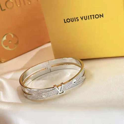 Louis Vuitton Women Empreinte Bangle White Gold