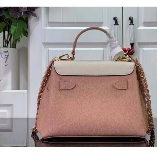 Louis Vuitton LV Women Lockme Ever Mini Handbag Rose Quartz Trianon Grained Calf Leather