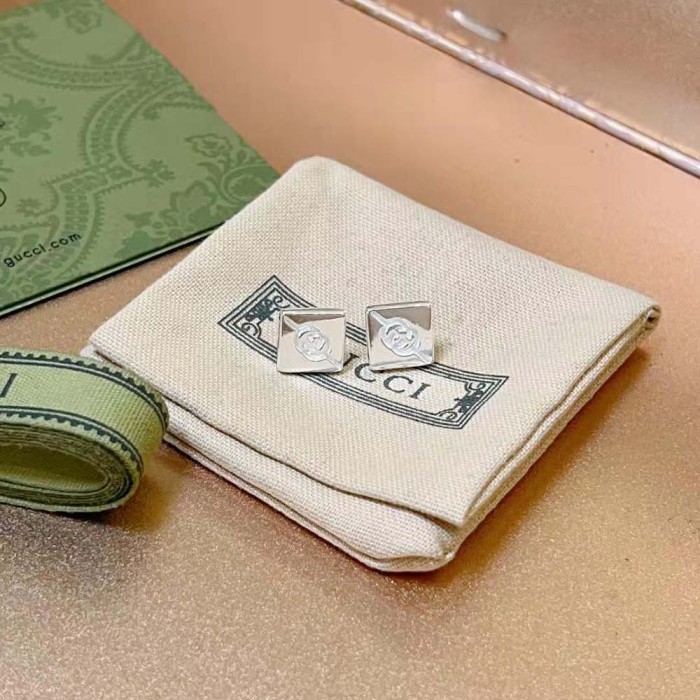 Gucci Women Diagonal Interlocking G Earrings