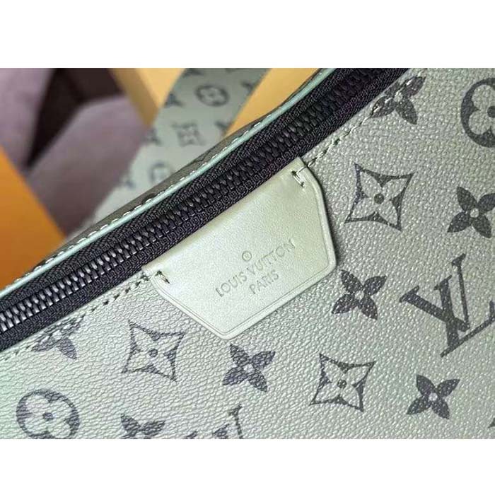 Louis Vuitton Unisex LV Moon Crossbody Khaki Green Vermillion Red Monogram Canvas M23838