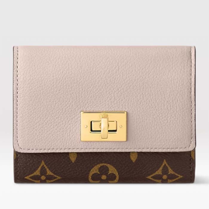 Louis Vuitton Unisex Victorine On My Side Wallet Greige Calf Leather M82398