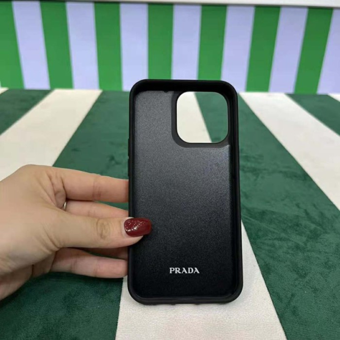 Prada Wome Saffiano Cover for IPhone 12 Mini-Pink