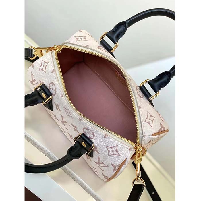 Louis Vuitton LV Women Seedy Bandoulière 20 Monogram Dune Coated Canvas Padlock Double Zip Closure