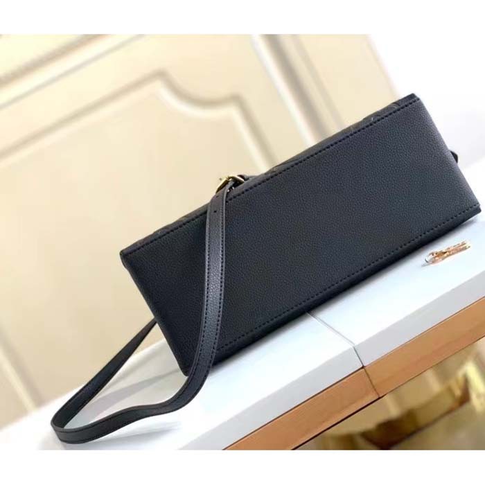 Louis Vuitton LV Women Petit Palais Handbag Noir Embossed Grained Cowhide Leather