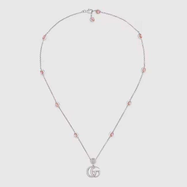 Gucci Women Double G Mother of Pearl Necklace