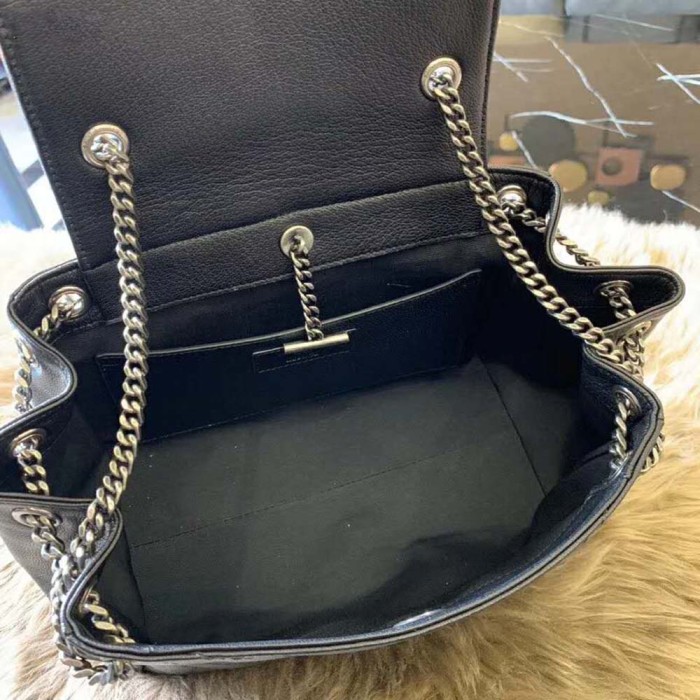 Saint Laurent YSL Women Small Nolita Bag in Vintage Leather-Black
