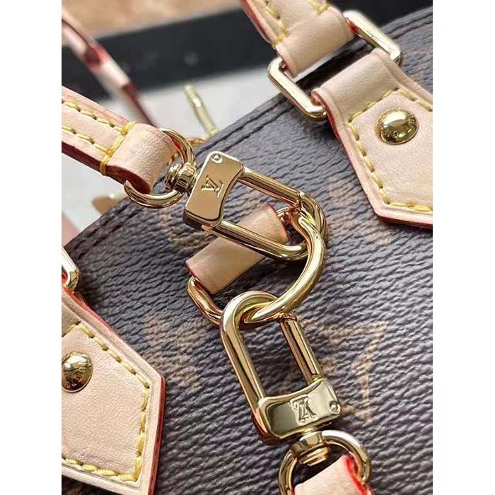 Louis Vuitton Unisex Alma Backpack Monogram Coated Canvas Cowhide Leather M47132