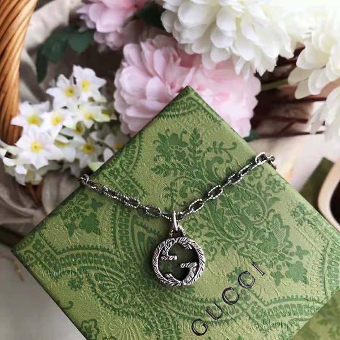 Gucci Women Interlocking G Pendant Necklace