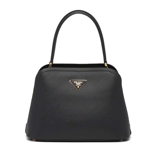 Prada Women Medium Saffiano Leather Prada Matinee Bag-Black