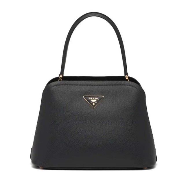 Prada Women Medium Saffiano Leather Prada Matinee Bag-Black
