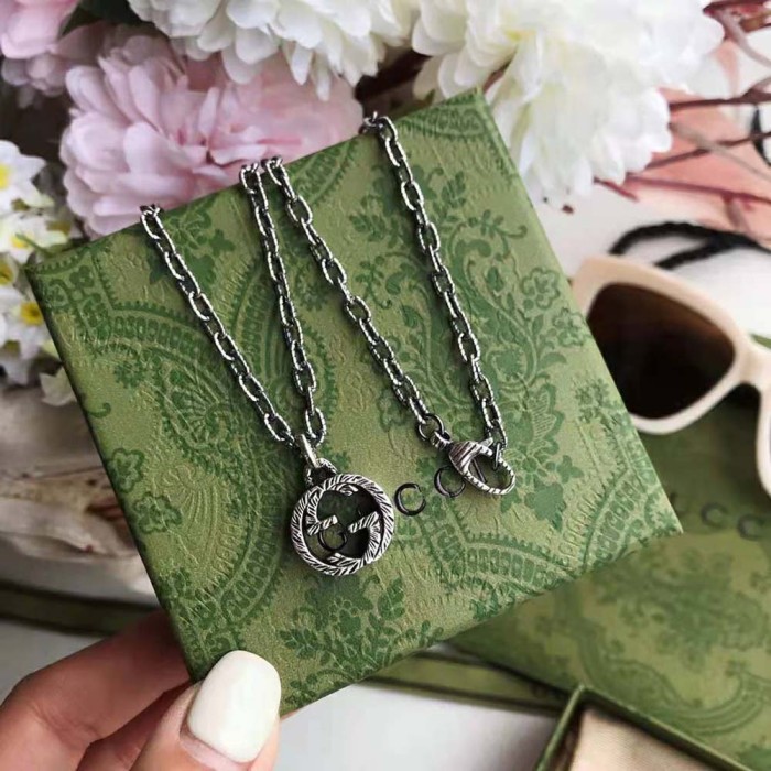 Gucci Women Interlocking G Pendant Necklace