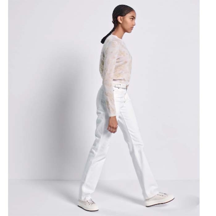 Dior Unisex CD Dior Métamorphose Belt White Ultrasmooth Calfskin 20 MM Width