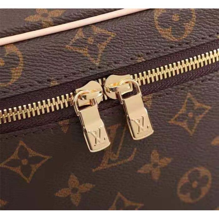 Louis Vuitton Women Nice BB Vanity Case Brown Monogram Coated Canvas