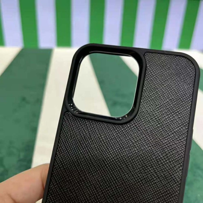 Prada Wome Saffiano Cover for IPhone-Black