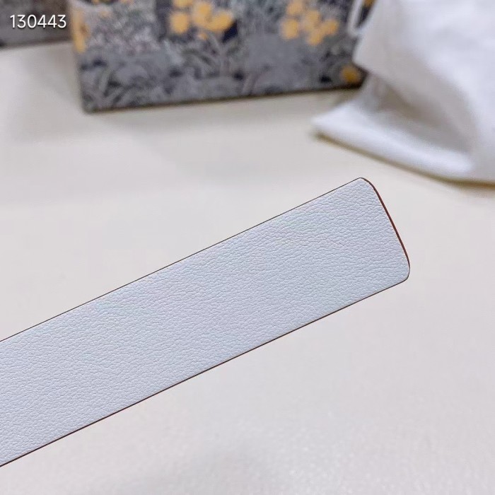 Dior Unisex CD Reversible Saddle Belt Golden Saddle Caramel Beige Smooth Calfskin