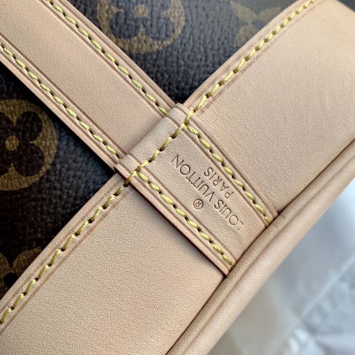 Louis Vuitton LV Women Petit Noé Bucket Bag Monogram Coated Canvas Cowhide Leather