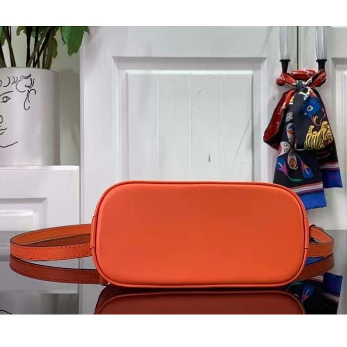 Louis Vuitton LV Women Nano Alma Handbag Minnesota Orange Epi Grained Cowhide Leather
