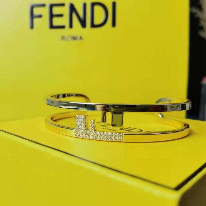 Fendi Women O’lock Bracelet with Gold-Colored Bracelet