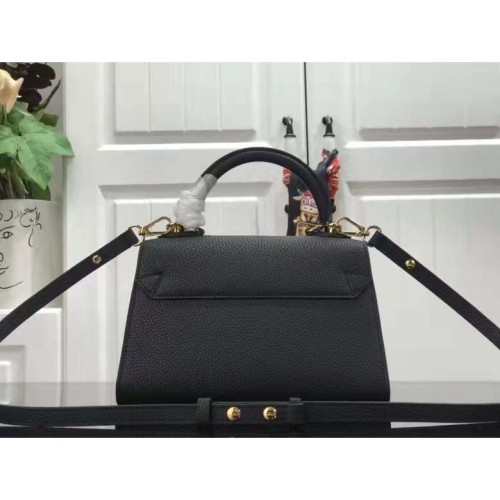 Louis Vuitton LV Women Twist One Handle BB Handbag Black Taurillon Cowhide