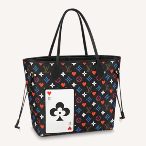 Louis Vuitton LV Women Game On Neverfull MM Monogram Flowers Canvas