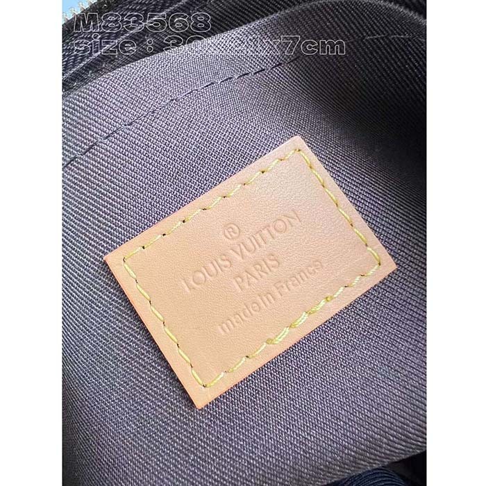 Louis Vuitton Unisex Pochette Voyage Souple Chocolate Monogram Craggy Coated Canvas M83568