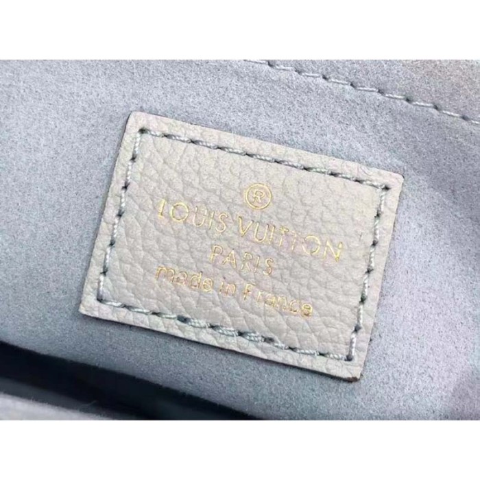 Louis Vuitton LV Women Lockme Tender Bleu Nuage Blue Grained Calf Leather