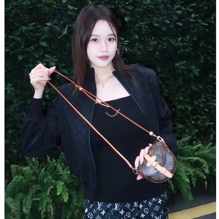 Louis Vuitton LV Women Micro Chantilly Monogram Coated Canvas Natural Cowhide Leather