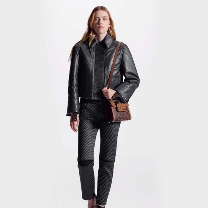 Louis Vuitton Women LV Dauphine Capitale Monogram Reverse Coated Canvas Cowhide-Leather