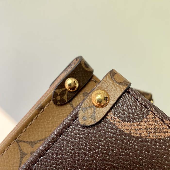 Louis Vuitton LV Women Onthego PM Tote Monogram Reverse Coated Canvas