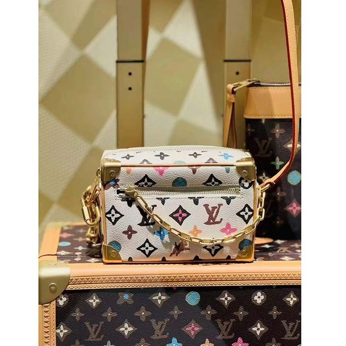 Louis Vuitton Unisex Mini Soft Trunk Vanilla Monogram Craggy Coated Canvas M25132