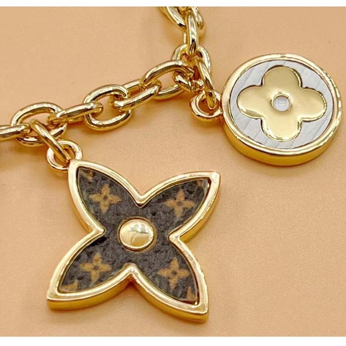 Louis Vuitton Unisex Spring Street Chain Bag Charm Monogram Canvas Gold-Color Hardware